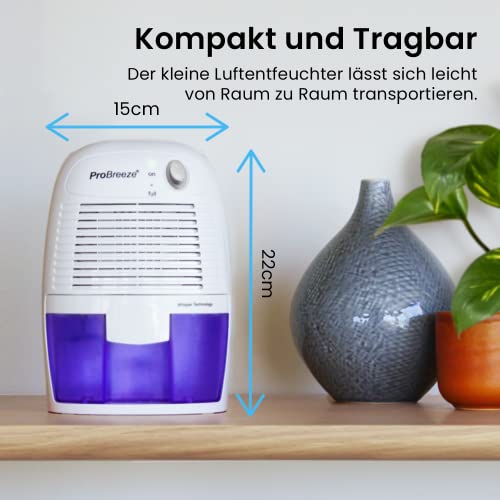 Pro BreezeTM 500ml kompakter und tragbarer Mini Luftentfeuchter - 4