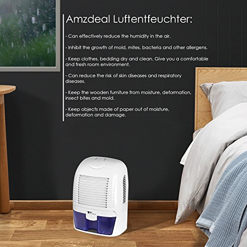 amzdeal Luftentfeuchter Raumentfeuchter (700ml/24h) - 4