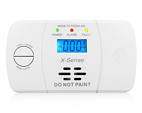X-Sense Kohlenmonoxidmelder CO Melder Carbon Monoxide CO Detector mit Digitaler Anzeige, Batteriebetrieben, CO03M