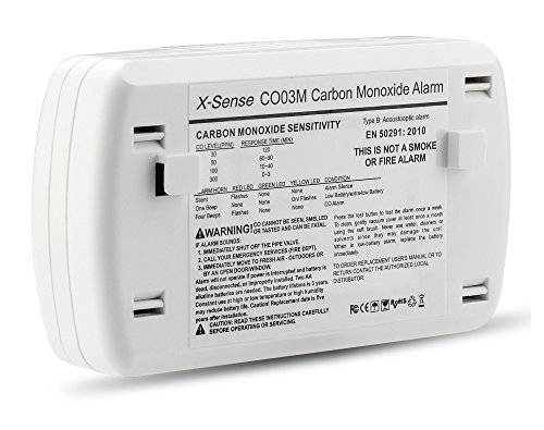 X-Sense Kohlenmonoxidmelder CO Melder Carbon Monoxide CO Detector mit Digitaler Anzeige, Batteriebetrieben, CO03M - 6