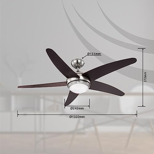 Globo 0306 Deckenventilator – nickel matt - 3