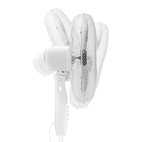 TROTEC Standventilator TVE 15 S –  Standlüfter  Standfuß höhenverstellbar – Weiß - 4