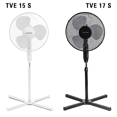 TROTEC Standventilator TVE 15 S –  Standlüfter  Standfuß höhenverstellbar – Weiß - 6