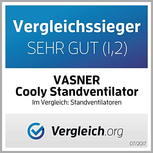 VASNER leiser Stand-Ventilator Cooly mit Ultraschall-Sprühnebel Wasser & Fernbedienung - 4