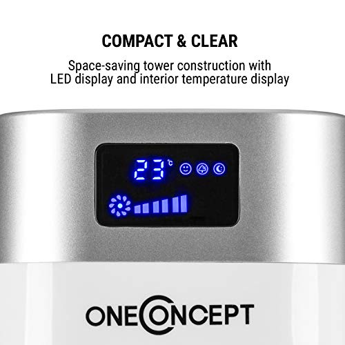 oneConcept • Hightower 2G • Säulenventilator • Standventilator • Turmventilator – weiß - 4