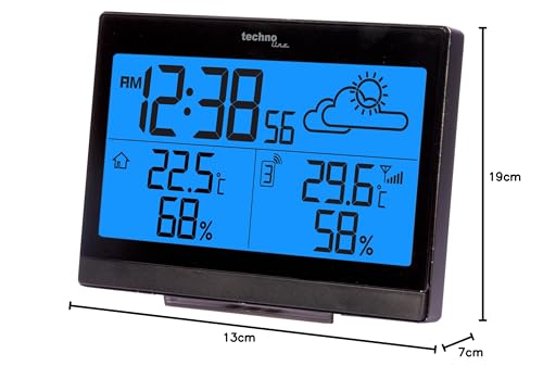 Wetterstation WS 9252 mit Vorhersage der Wetterlage, sowie Innen- und Außentemperatur - 7