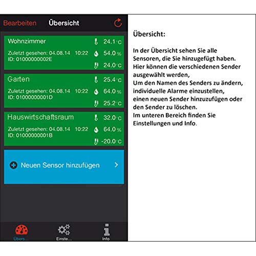 TECHNOLINE Wetterstation Haus-Überwachungs-System „Mobile – Alerts“ - 2