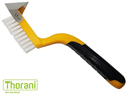 Thorani 5 in 1 Profi-Fugen-Set inkl. 3 Fugenglätter mit 11 Profilen, Fugenschaber mit Metallklinge und Fugenbürste - 7