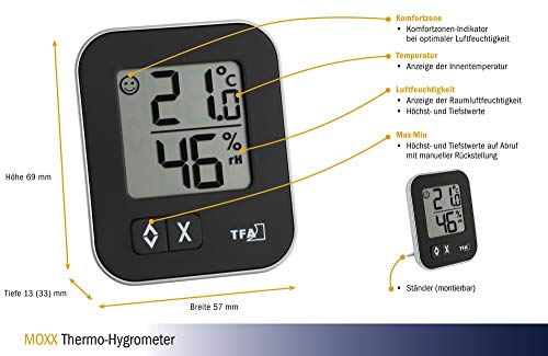 TFA 30.5026.01 Dostmann digitales Thermo-Hygrometer Moxx - 3