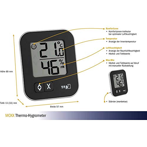TFA 30.5026.01 Dostmann digitales Thermo-Hygrometer Moxx - 4