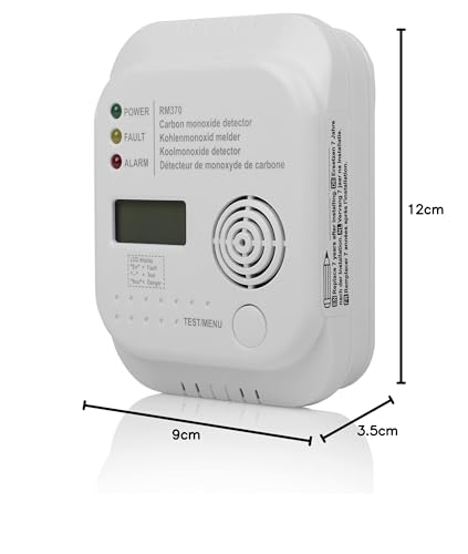 Smartwares RM370 Kohlenmonoxid CO Melder mit Display und Temperaturanzeige - 15
