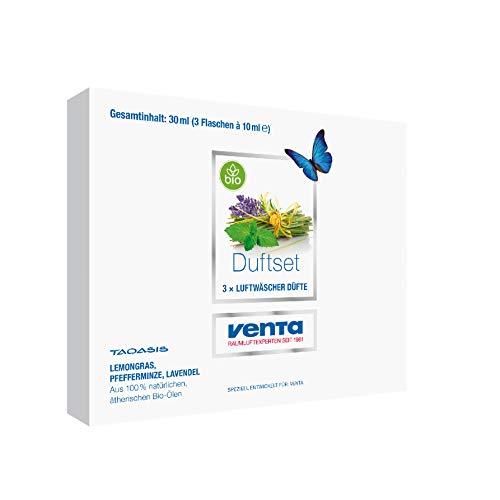 Venta Bio-Duftset Exklusiv N°2 (Lavendel, Lemongras und Pfefferminze), 100% natürliche ätherische Bio-Öle, 3 x 10 ml - 2