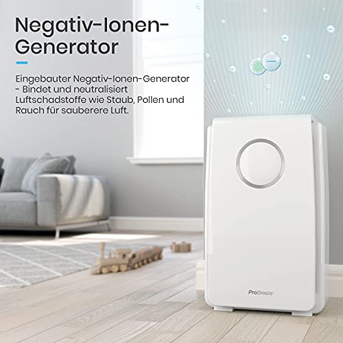 Luftreiniger von Pro Breeze mit True HEPA-Kombifilter 5-in-1 System - 6