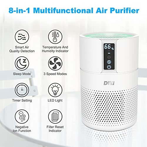 Luftreiniger DIKI Air Purifier mit HEPA-Kombifilter, Aktivkohlefilter und Ionisierer - 2