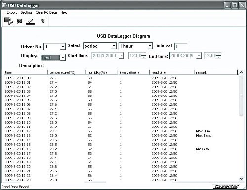 FreeTec USB-Temperatur- und Luftfeuchtigkeits-Datenlogger - 5