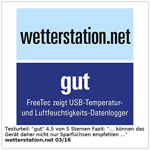 FreeTec USB-Temperatur- und Luftfeuchtigkeits-Datenlogger - 5